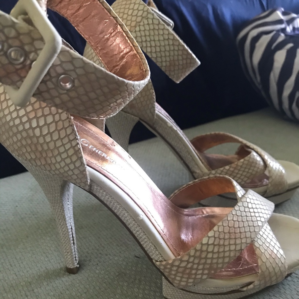BCBGeneration Snakeskin Heels